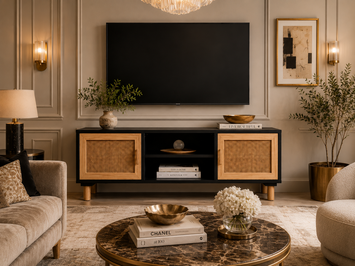 Meuble TV en Bois Moderne Image