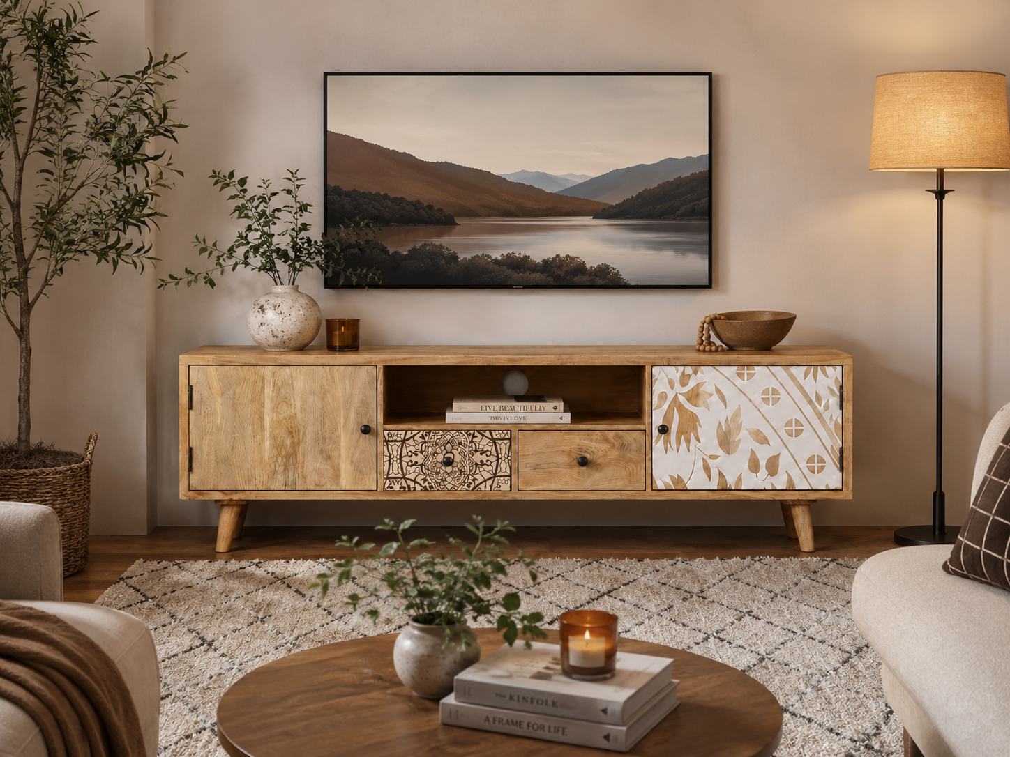 Meuble TV en Bois Chic Image